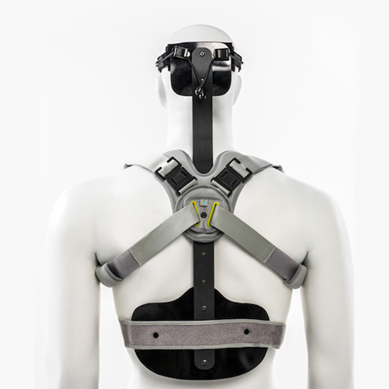 Back view of a Custom Surestep Dynamic Cervical Orthosis in New York and New Jersey