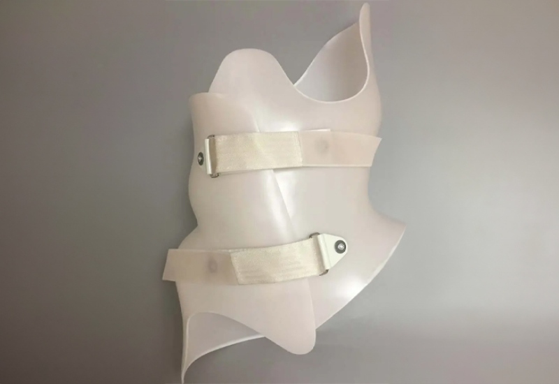 Close-up view of the white pediatric Boston Brace RC in New York, New Jersey, and Connecticut